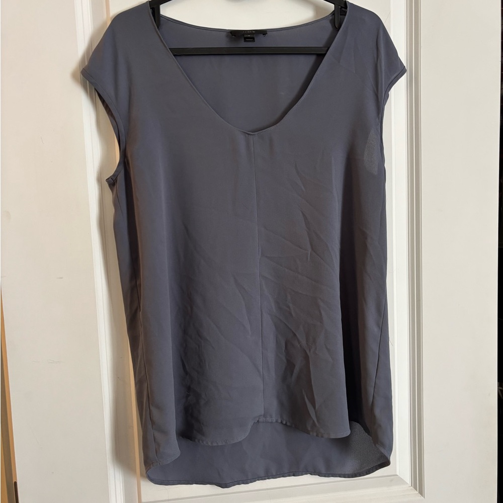 J. Crew Slate Blue Blouse